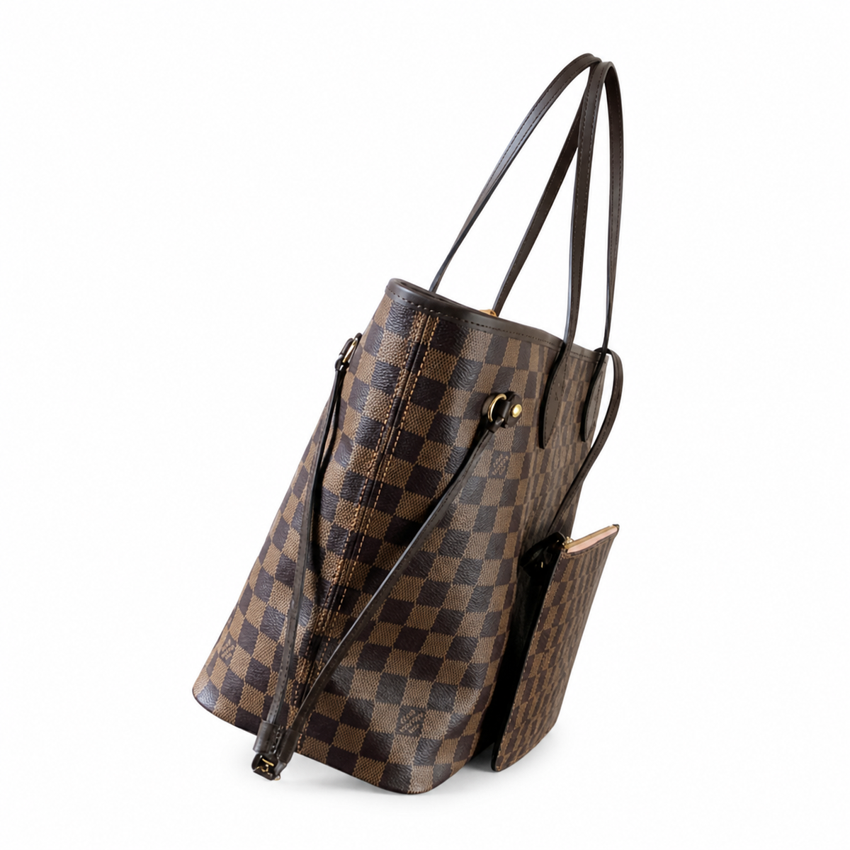 Louis Vuitton Neverfull MM – Damier Ebene Pink Interior