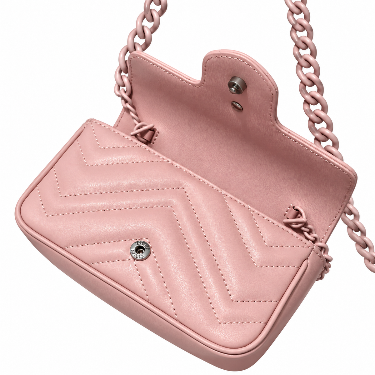 Gucci GG Marmont Super Mini Bag Pink on Pink