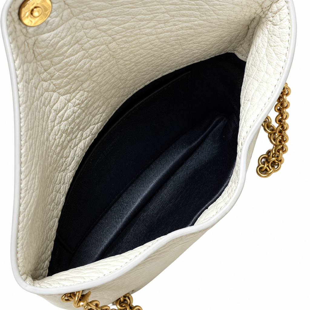 YSL Saint Laurent Envelope Chain Bag Ivory