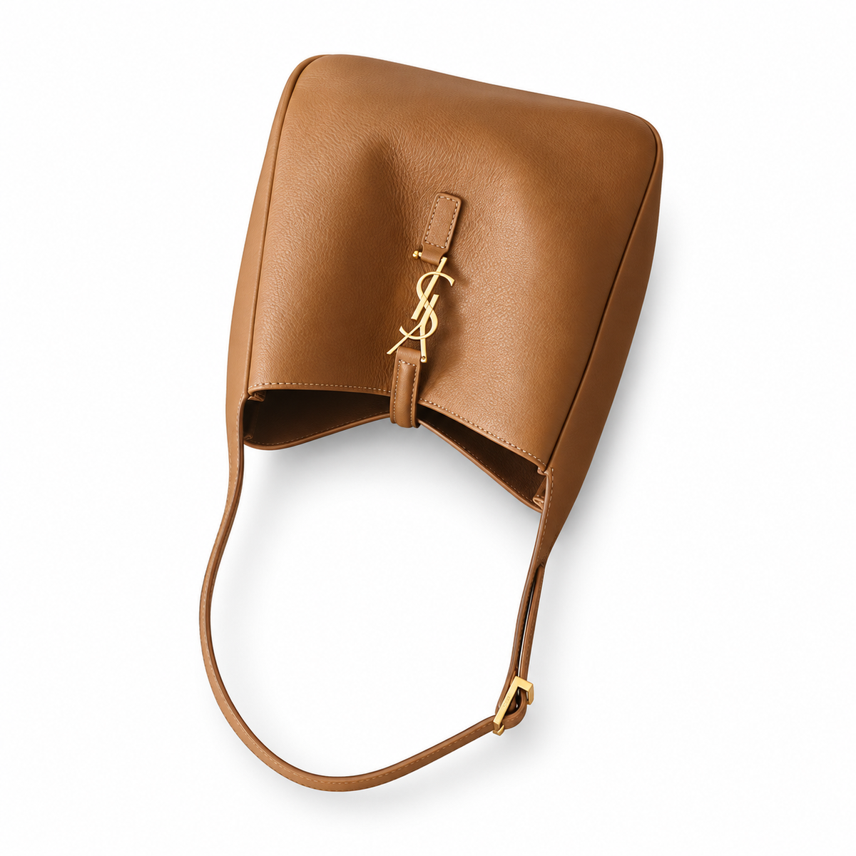 Saint Laurent YSL Le 5 à 7 Hobo – Camel Gold
