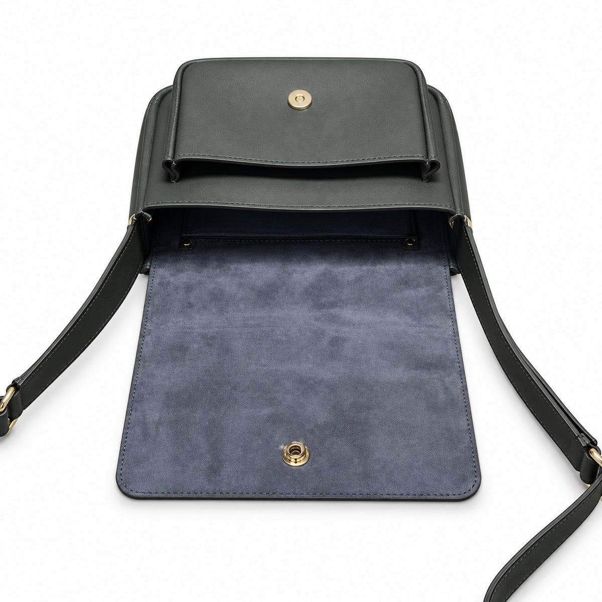 YSL Saint Laurent Solferino Crossbody Bag Dark Grey