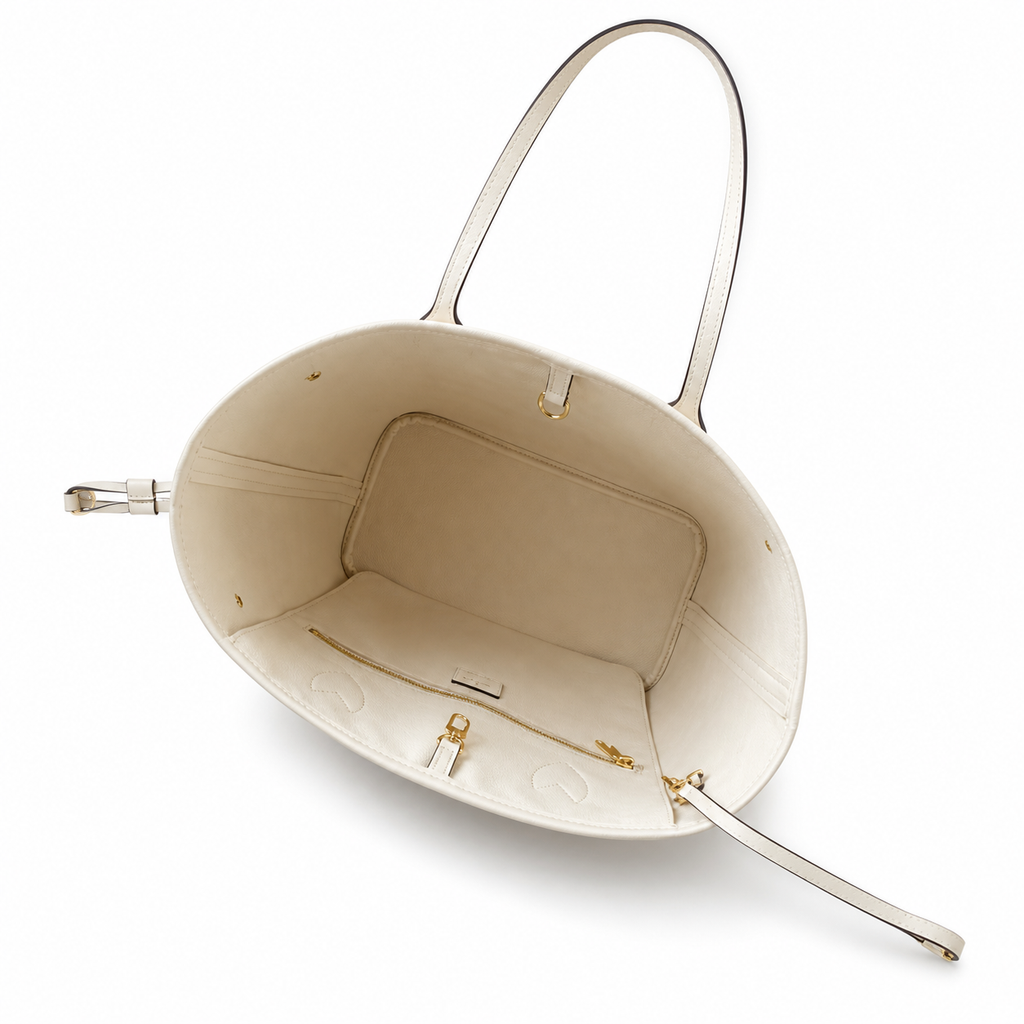 Louis Vuitton Neverfull MM – White Monogram Empreinte