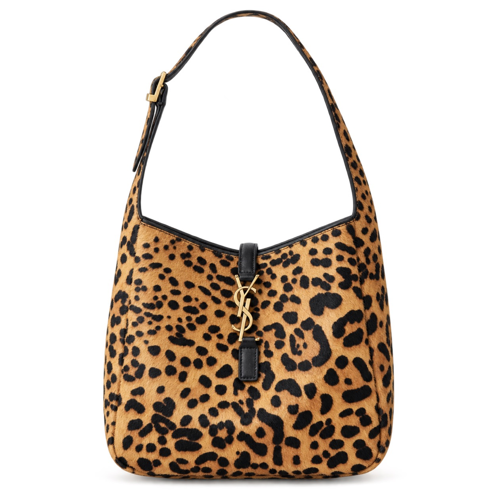 Saint Laurent YSL Le 5 à 7 Hobo – Leopard Gold