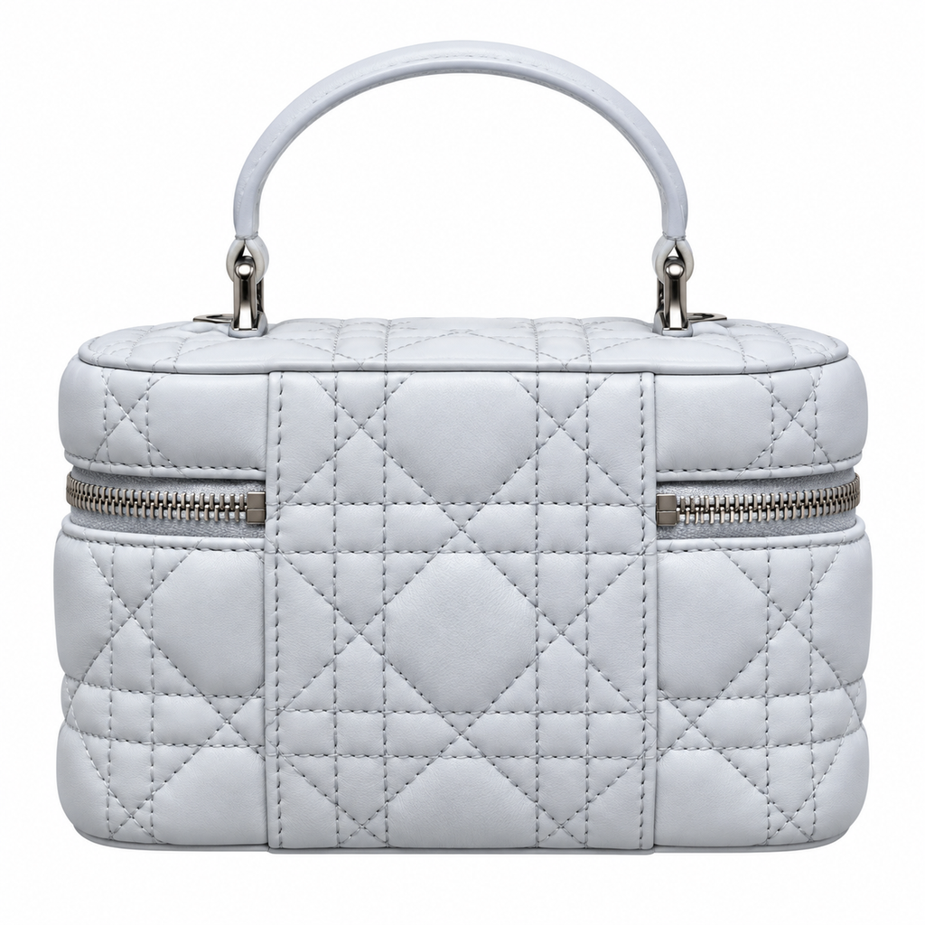 Dior Cannage Quilted Small Top Handle Bag 17.5cm