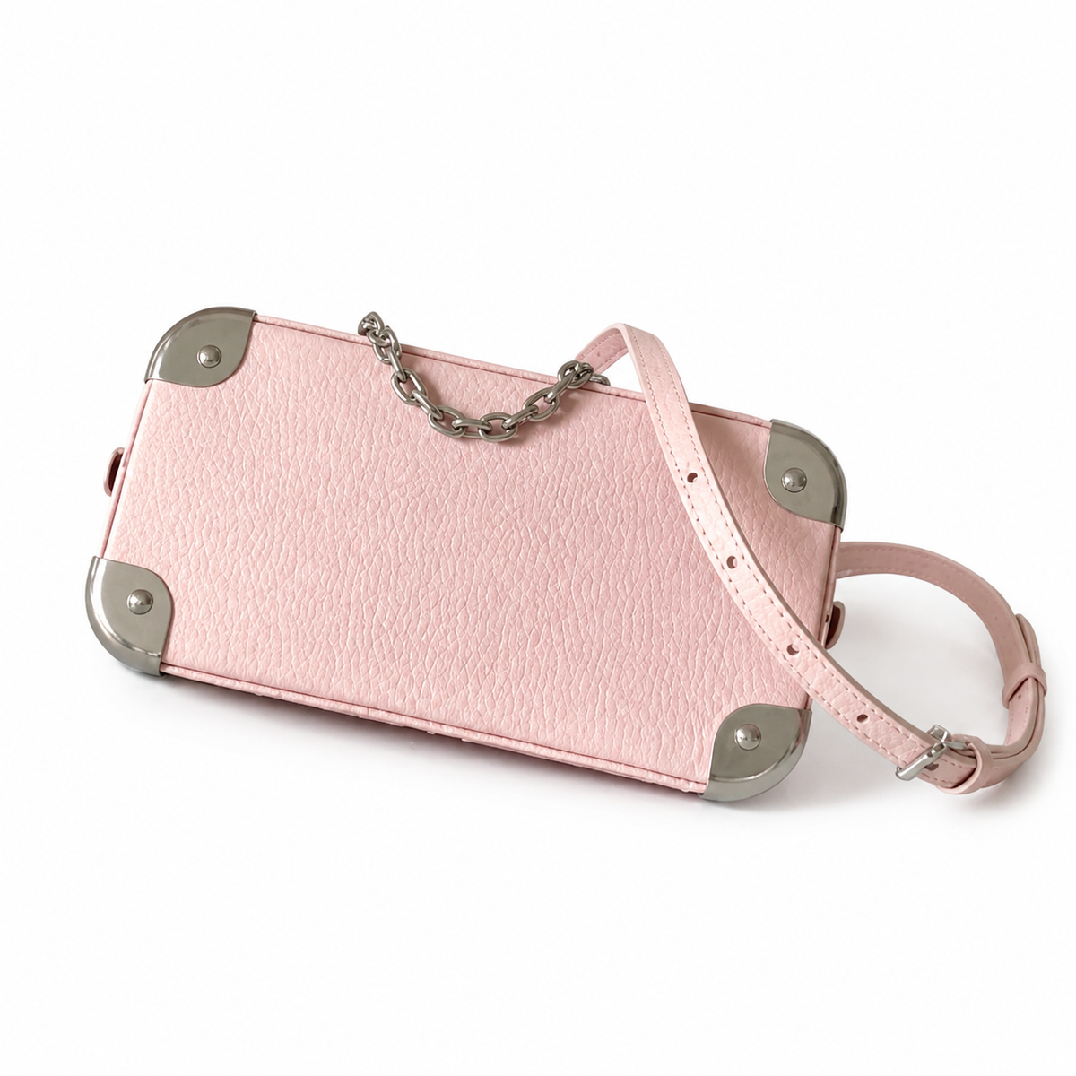 Louis Vuitton Alma BB – Pink Empreinte Silver Chain