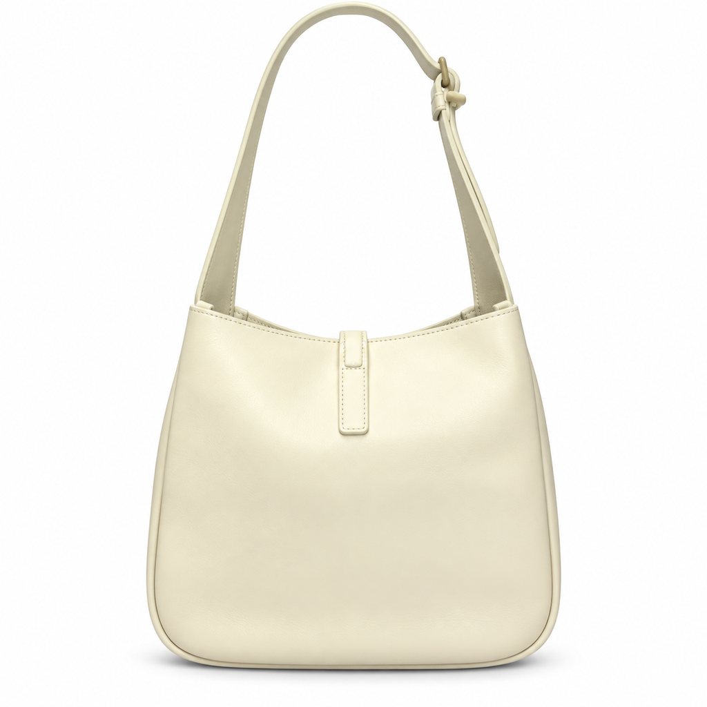 Saint Laurent YSL Le 5 à 7 Hobo – Cream Gold