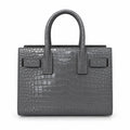 YSL Sac de Jour Baby Bag – Grey Croc-Embossed Leather