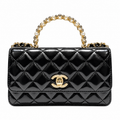 Chanel Quilted Leather Slender Chain Shoulder Bag