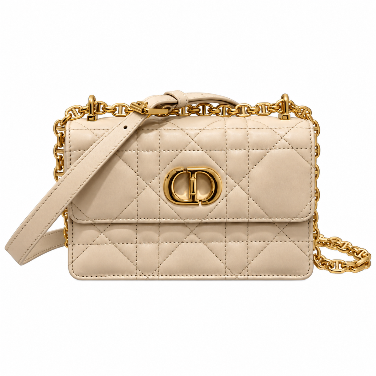 Dior Cannage Quilted Petite Shoulder Bag 17.3cm