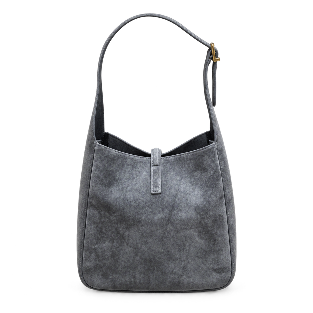 Saint Laurent YSL Le 5 à 7 Hobo – Slate Suede Gold
