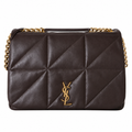 Saint Laurent YSL Jamie Top Handle Bag – Dark Brown Quilted