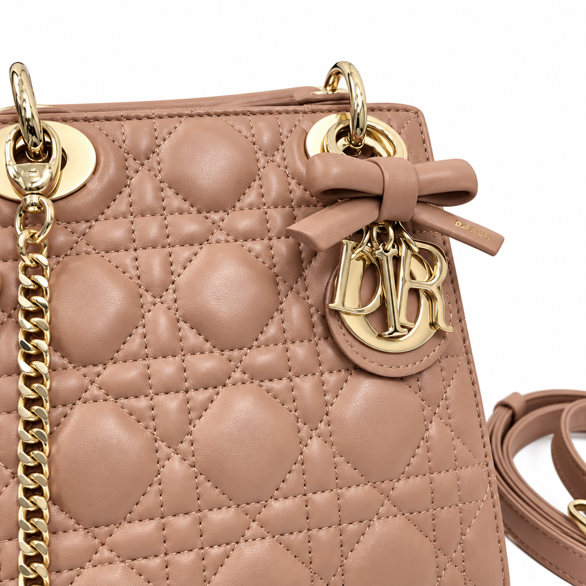 Dior Cannage Quilted Crossbody Flap Bag 17cm