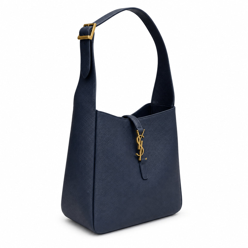 Saint Laurent YSL Le 5 à 7 Hobo Bag – Navy Gold