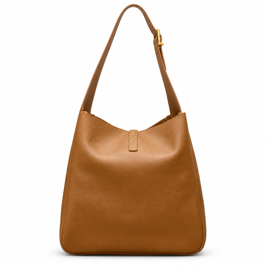 YSL Saint Laurent Le 5 à 7 Large Hobo Bag Camel