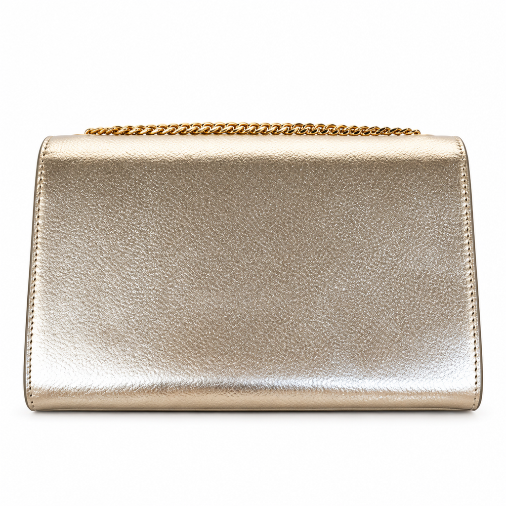 Saint Laurent YSL Kate Chain Bag – Gold Metallic Leather