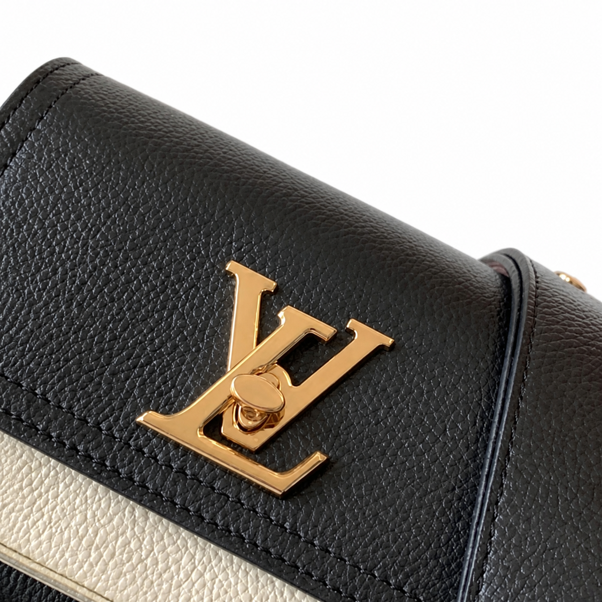 Louis Vuitton Lock Me Tender – Black Cream Bicolor Chain