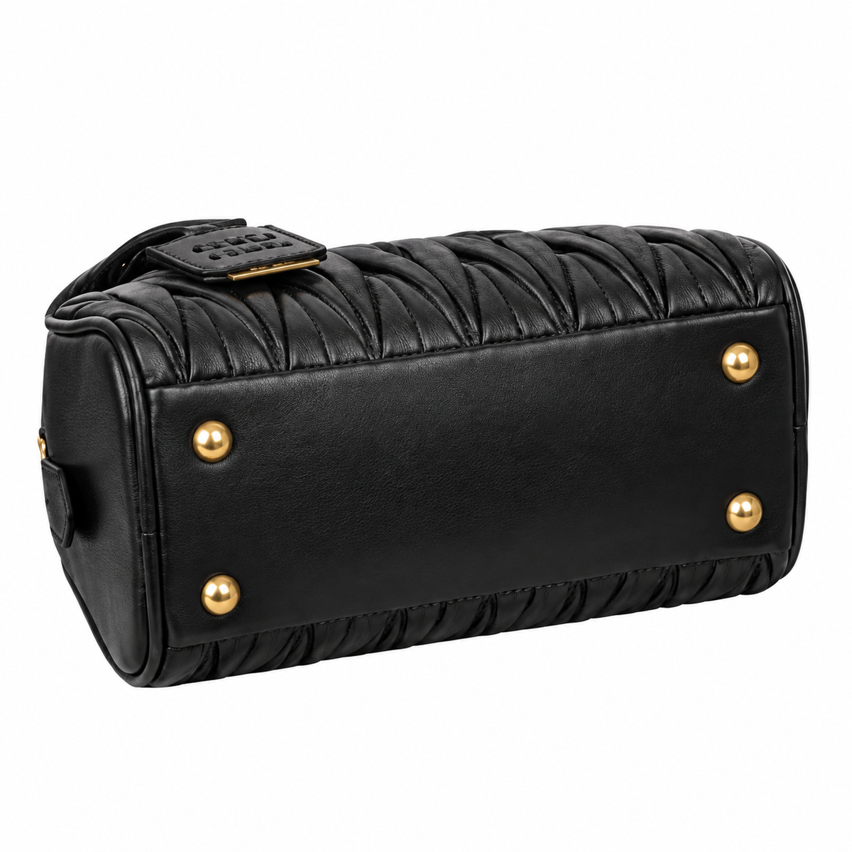 Miu Miu Leather Top Handle Bag 22 × 13 cm