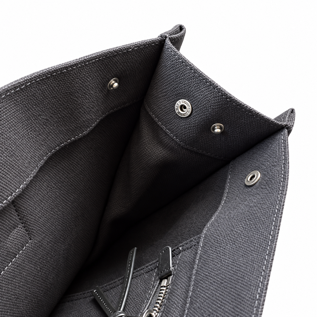 Saint Laurent Rive Gauche Tote – Black Canvas