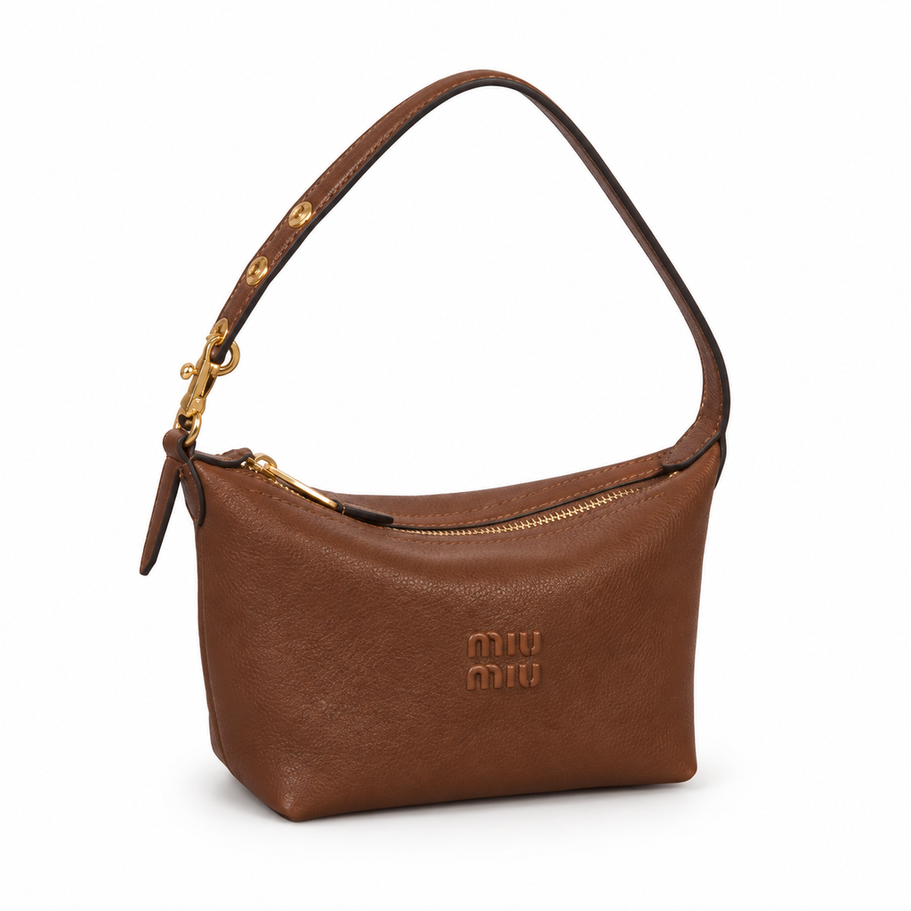 Miu Miu Leather Shoulder Bag 18.5cm