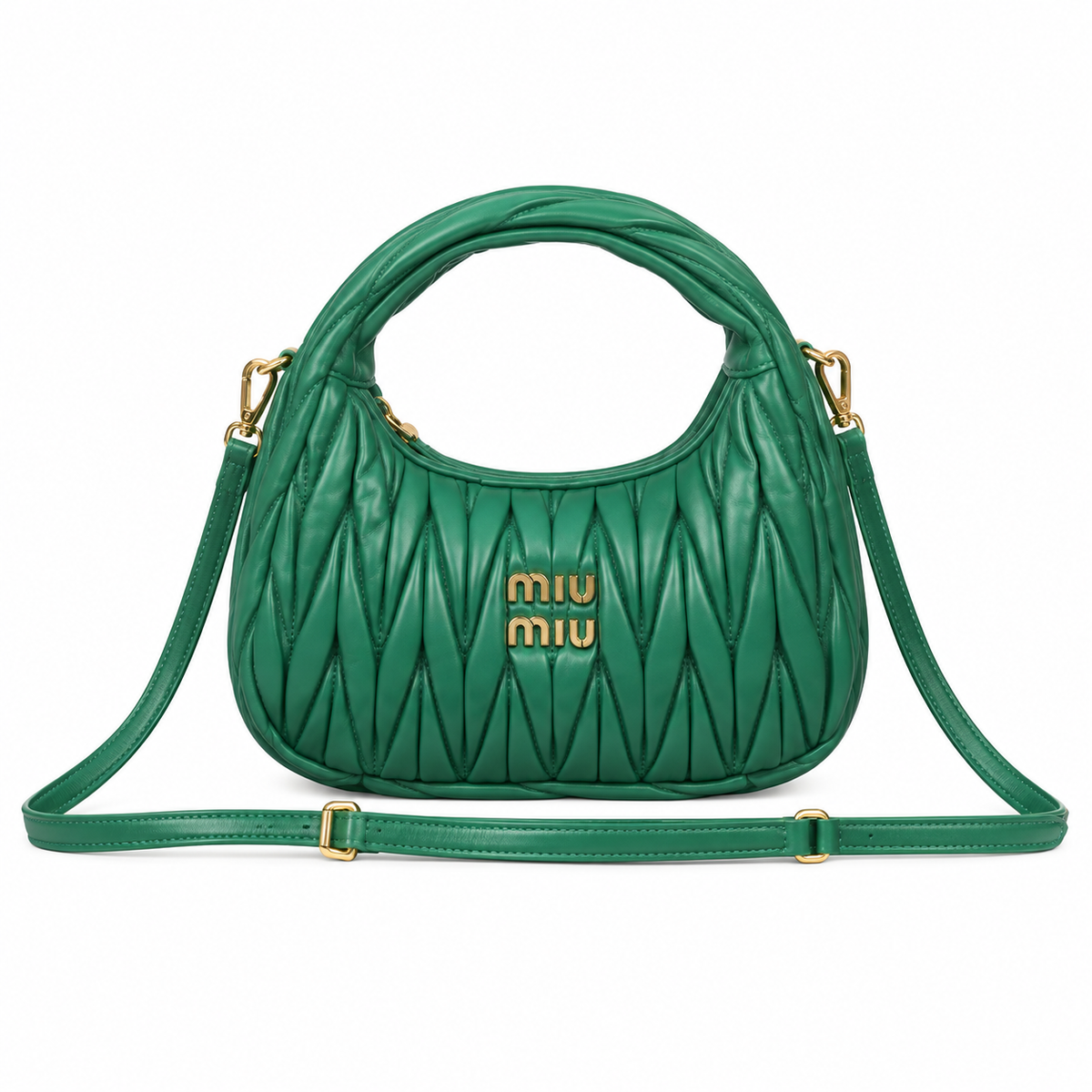 Miu Miu Leather Crossbody Bag 20cm