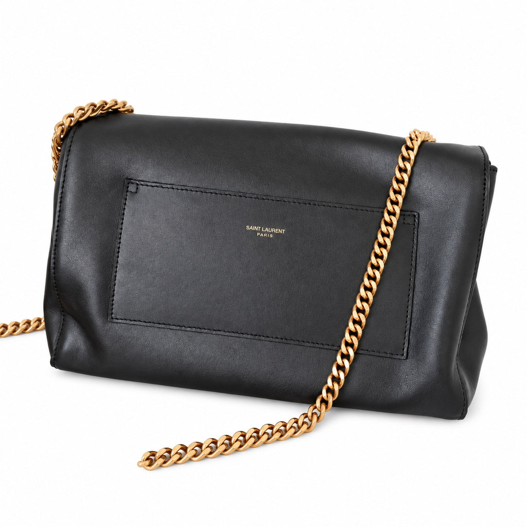 Saint Laurent YSL Kate Large Chain Bag – Black Gold