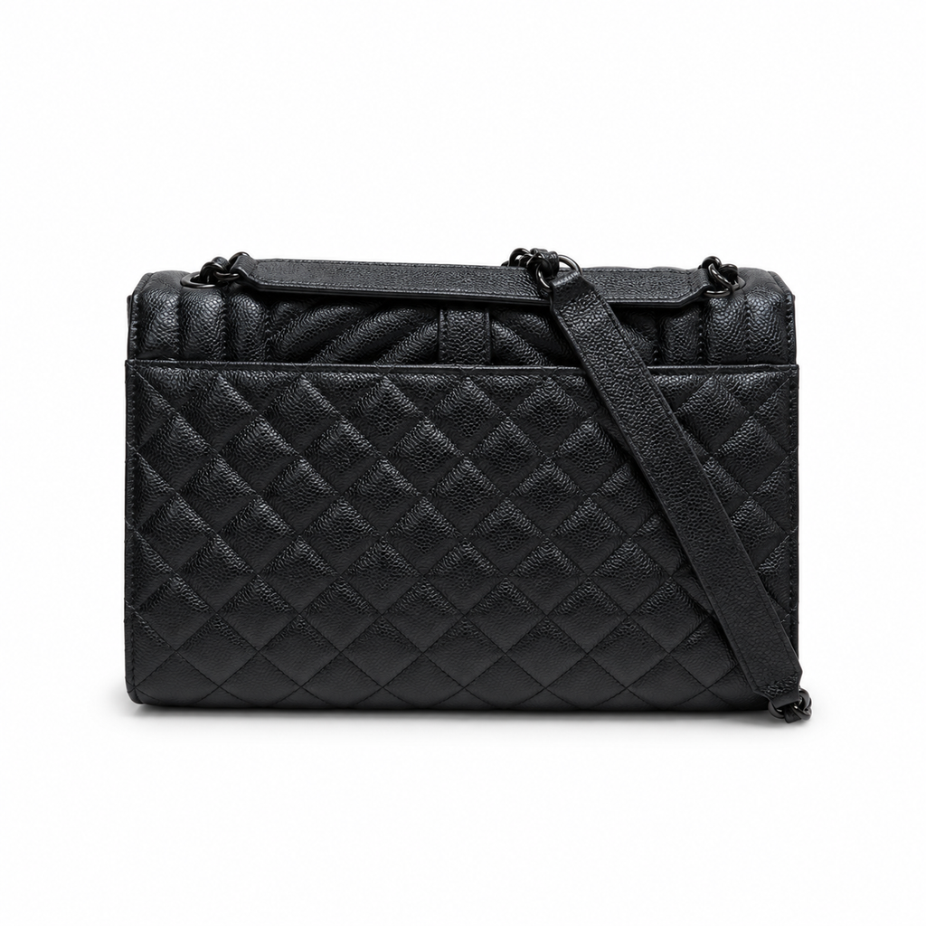 Saint Laurent YSL College Medium – Black on Black