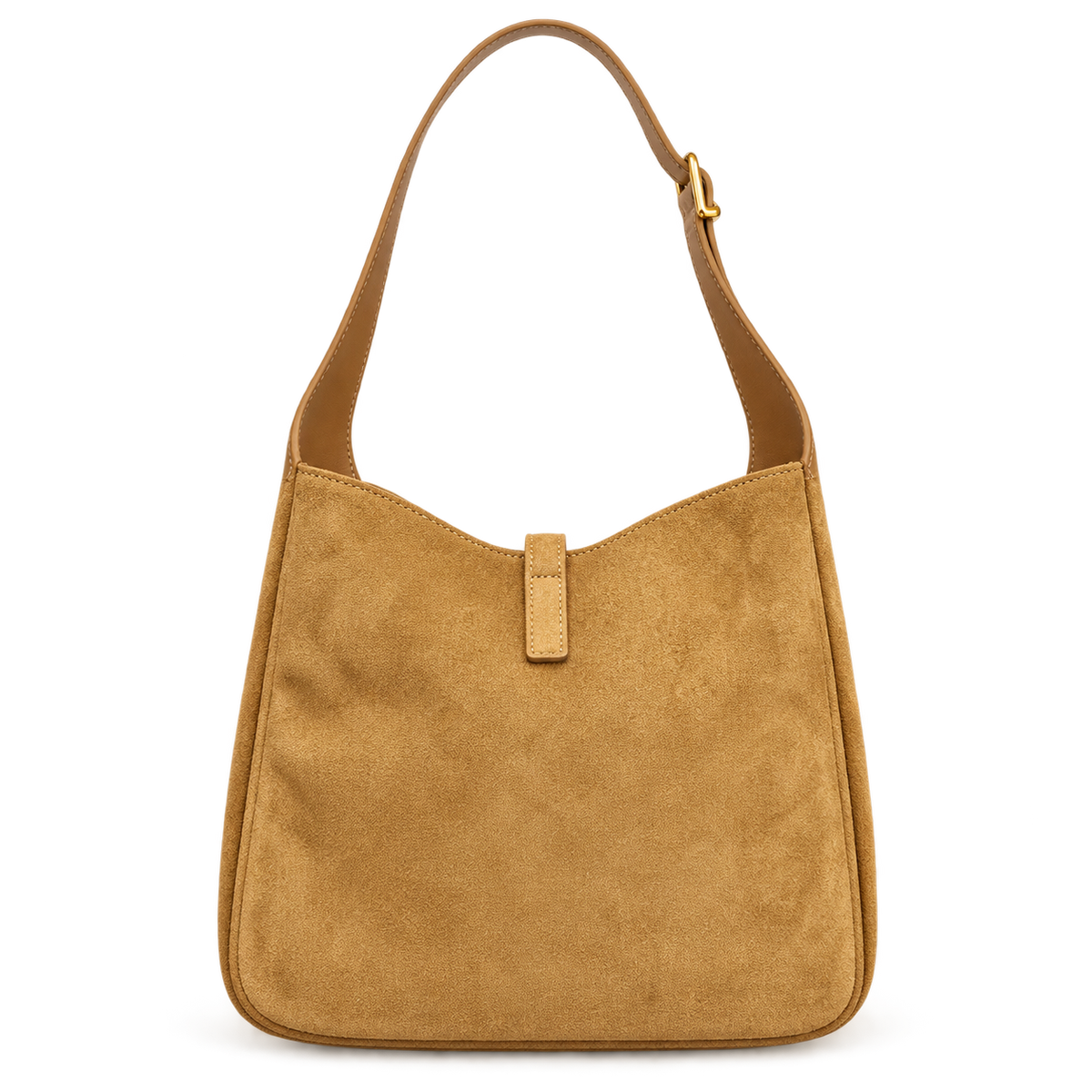 Saint Laurent YSL Le 5 à 7 Hobo – Mustard Suede Gold