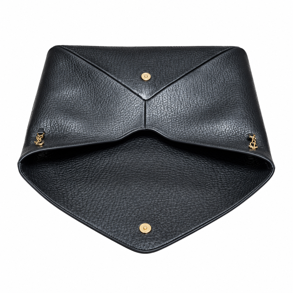 YSL Saint Laurent Envelope Chain Bag Black