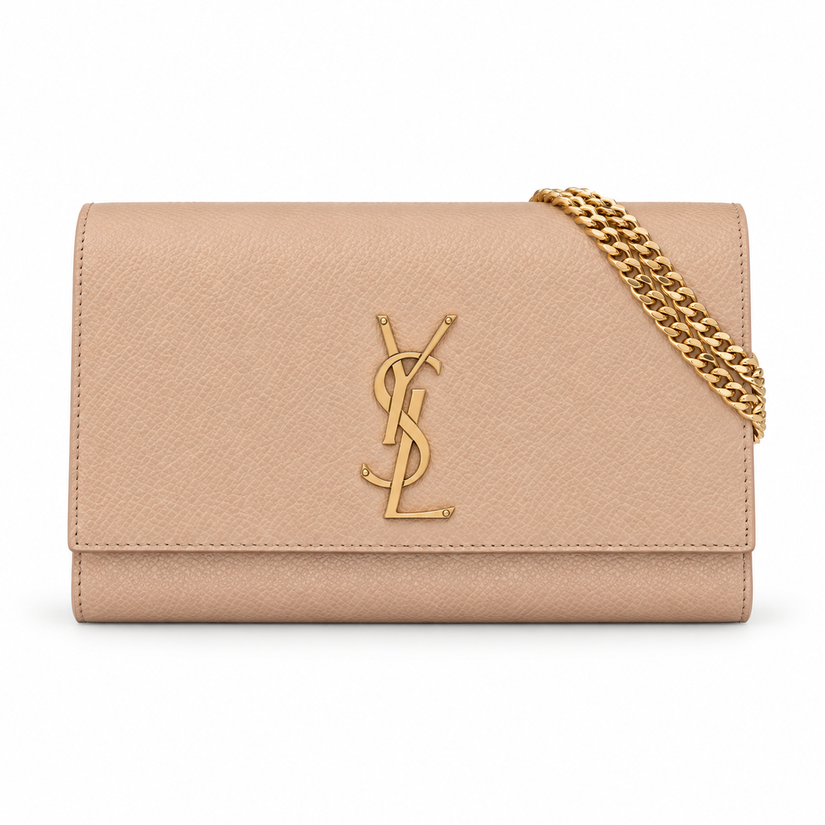 YSL Kate Chain Wallet Bag – Nude Pink Leather