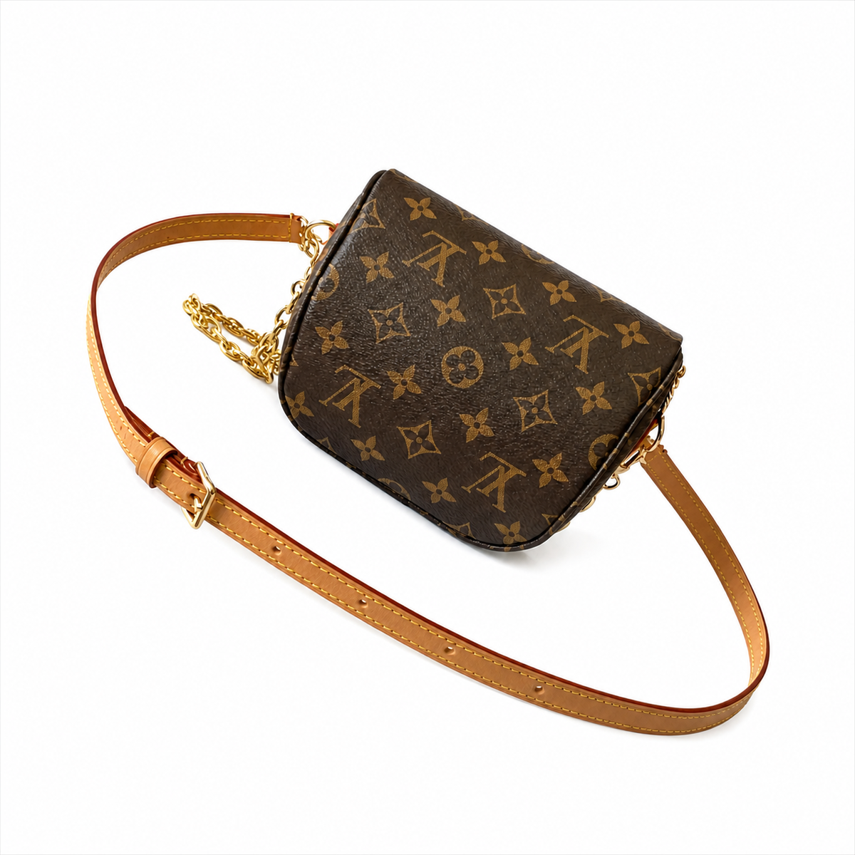 Louis Vuitton Mini Bumbag – Monogram Canvas Gold Chain