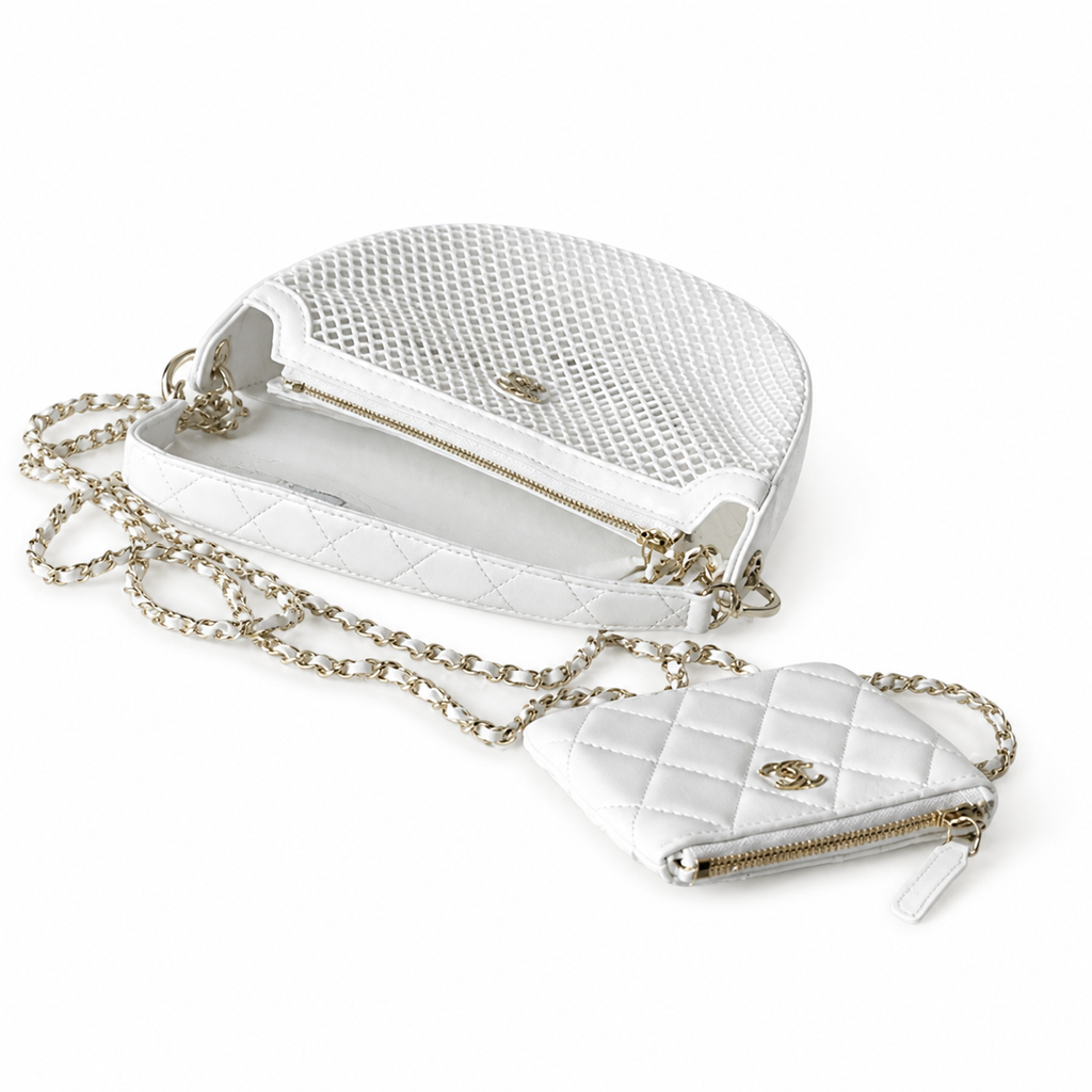 Chanel Quilted CC Small Top Handle Bag | Detachable Chain — 22cm