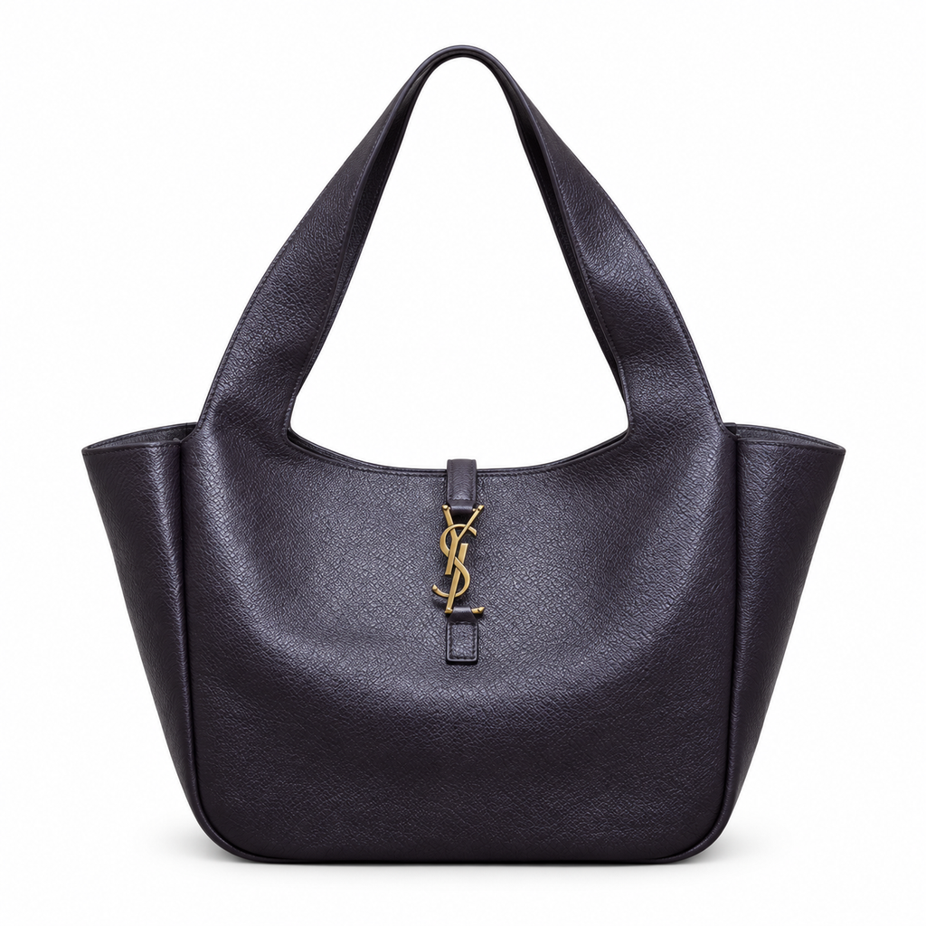YSL Le 5 à 7 Tote Bag – Plum Grained Leather