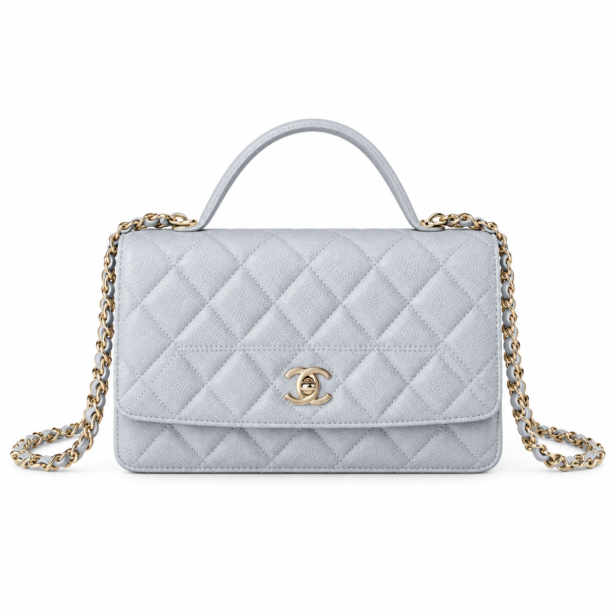 Chanel Quilted Chain Flap Bag 18.5cm