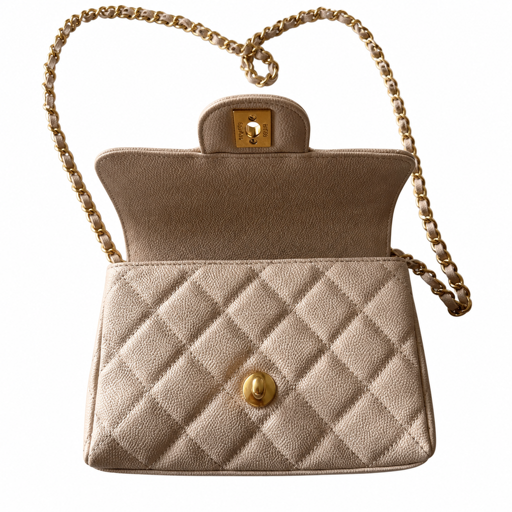 Chanel Mint Green Lambskin CC WOC | Gold Chain — 24cm