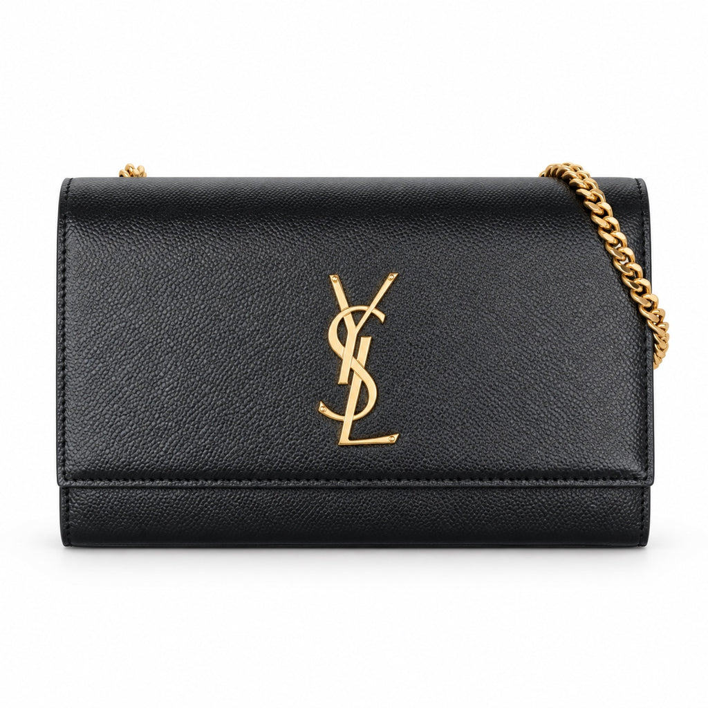 Saint Laurent YSL Kate Chain Bag – Black Gold