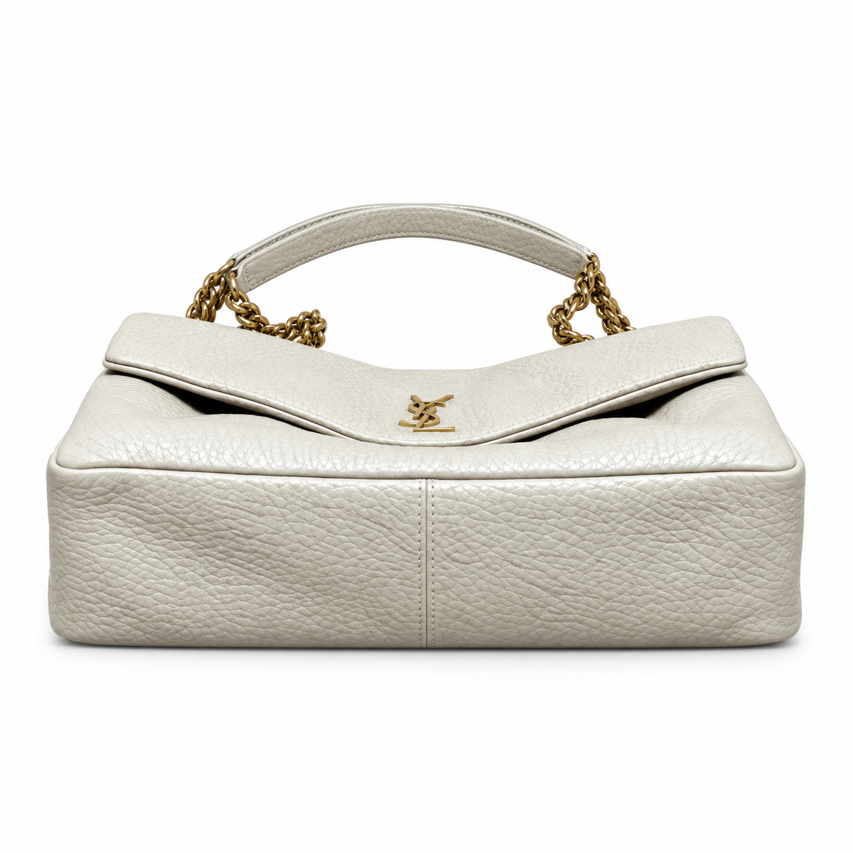 YSL Saint Laurent Envelope Large Chain Shoulder Bag Ivory