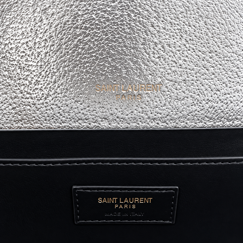 Saint Laurent YSL Kate Chain Bag – Silver Metallic