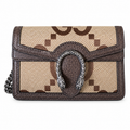 Gucci Dionysus Mini Bag in Jumbo GG Canvas with Dark Brown Leather Trim