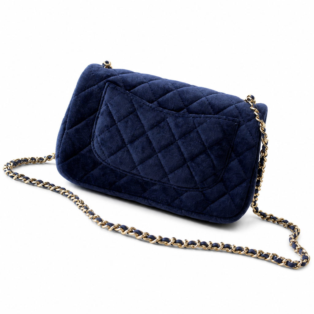 Chanel Classic Quilted Flap Bag | CC Turn-Lock Leather Chain Strap — 13x20cm