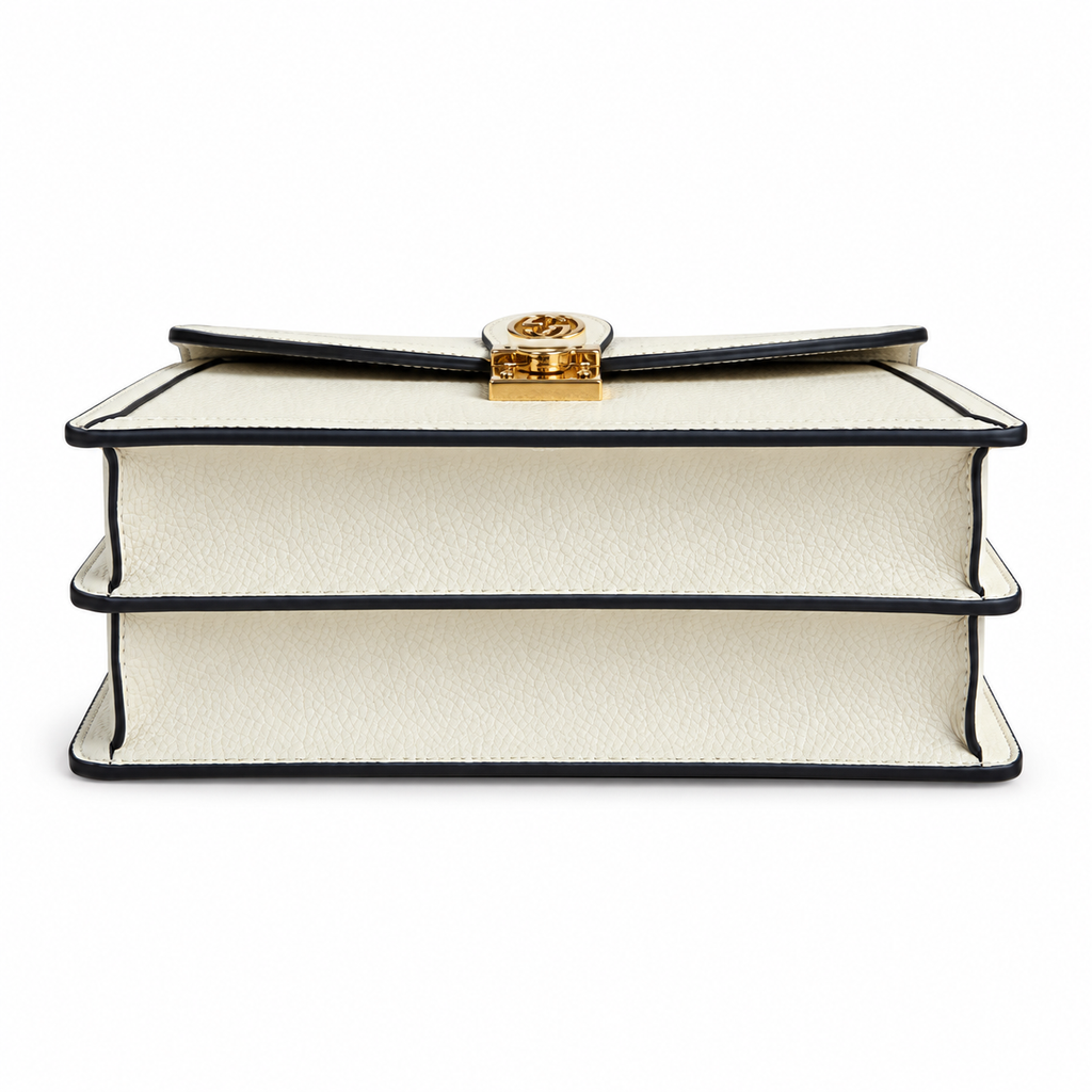 Gucci Ophidia Small Top Handle Bag White Leather