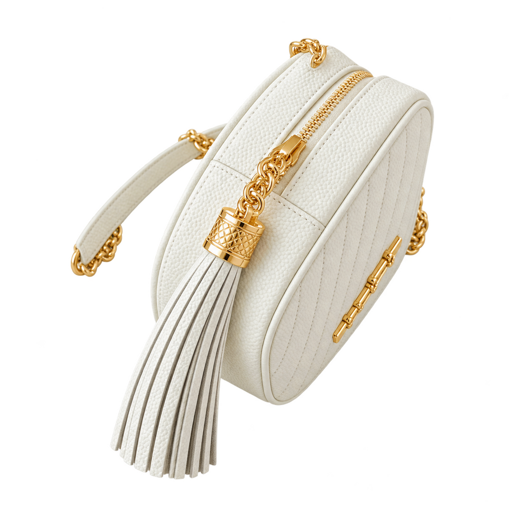 Saint Laurent YSL Lou Camera Bag – Cream Gold