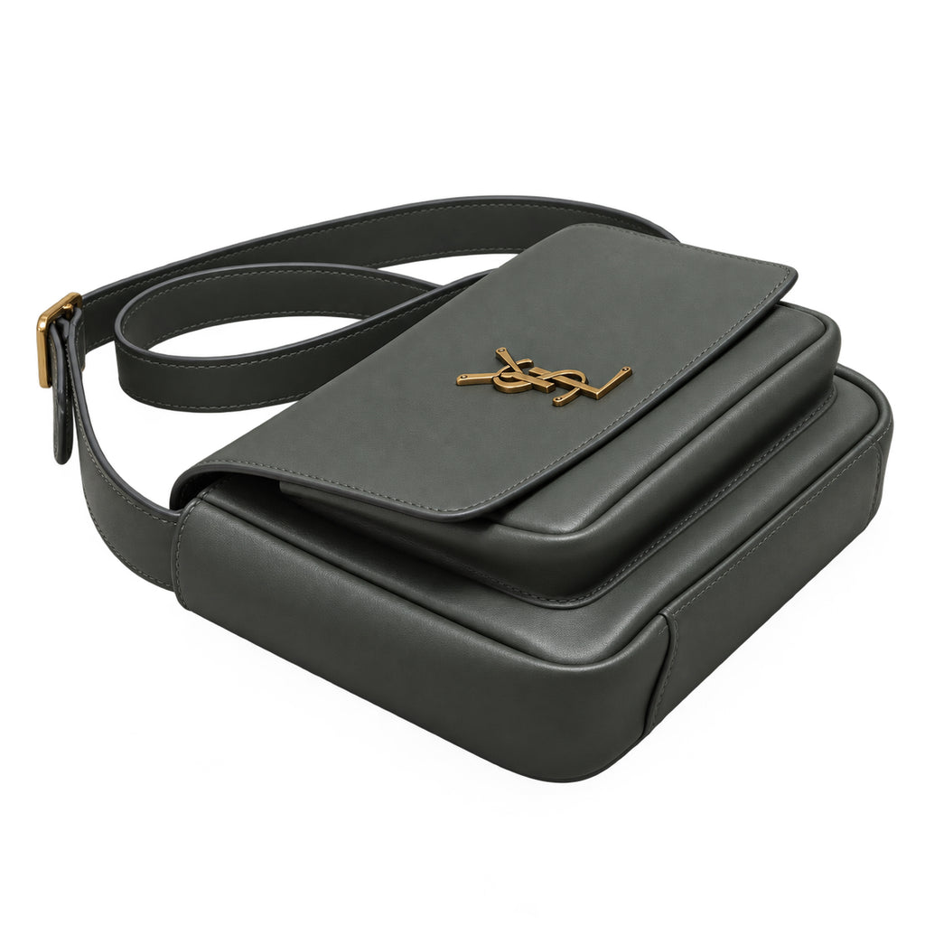 YSL Saint Laurent Solferino Crossbody Bag Dark Grey