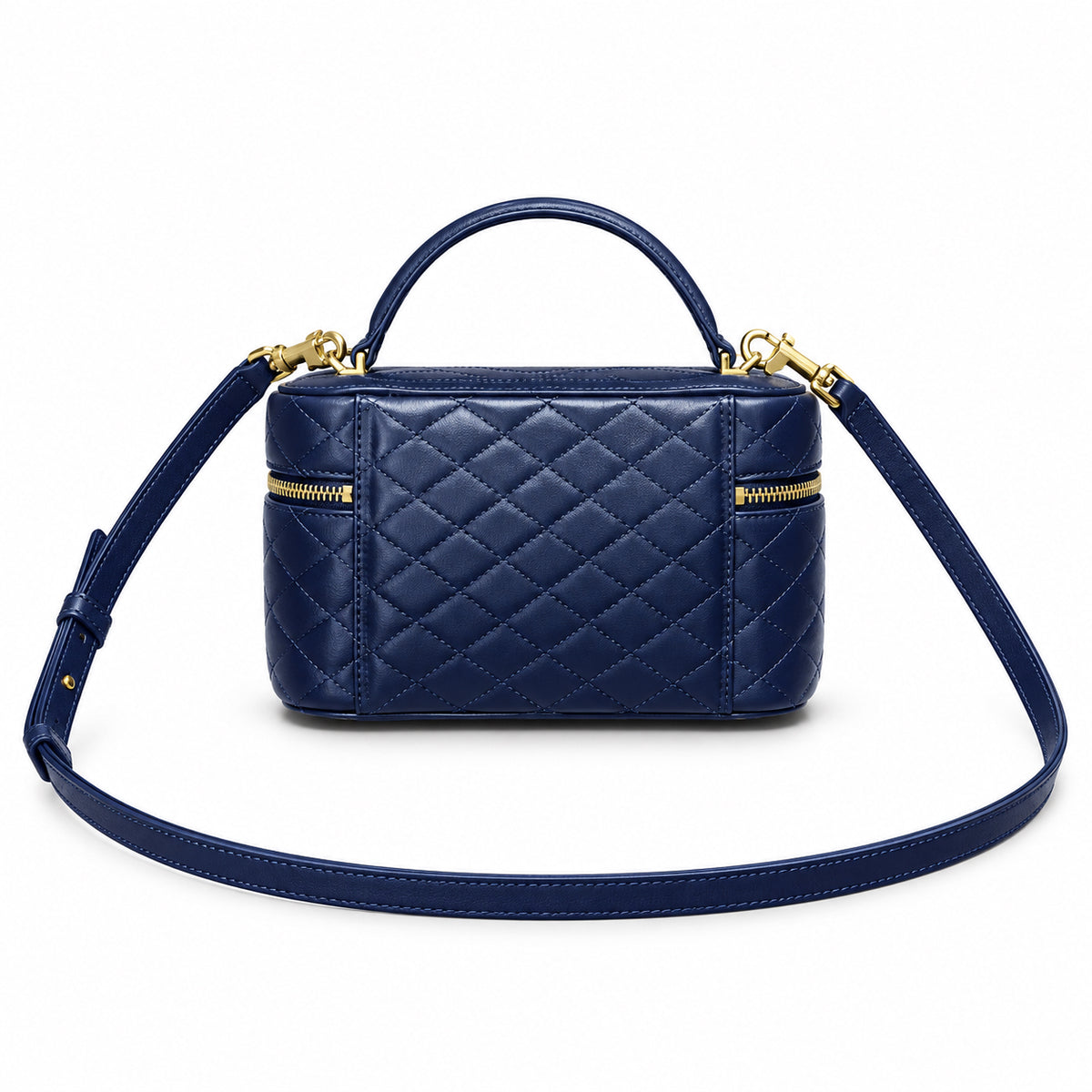 YSL Gaby Vanity Bag – Navy Blue Quilted Leather