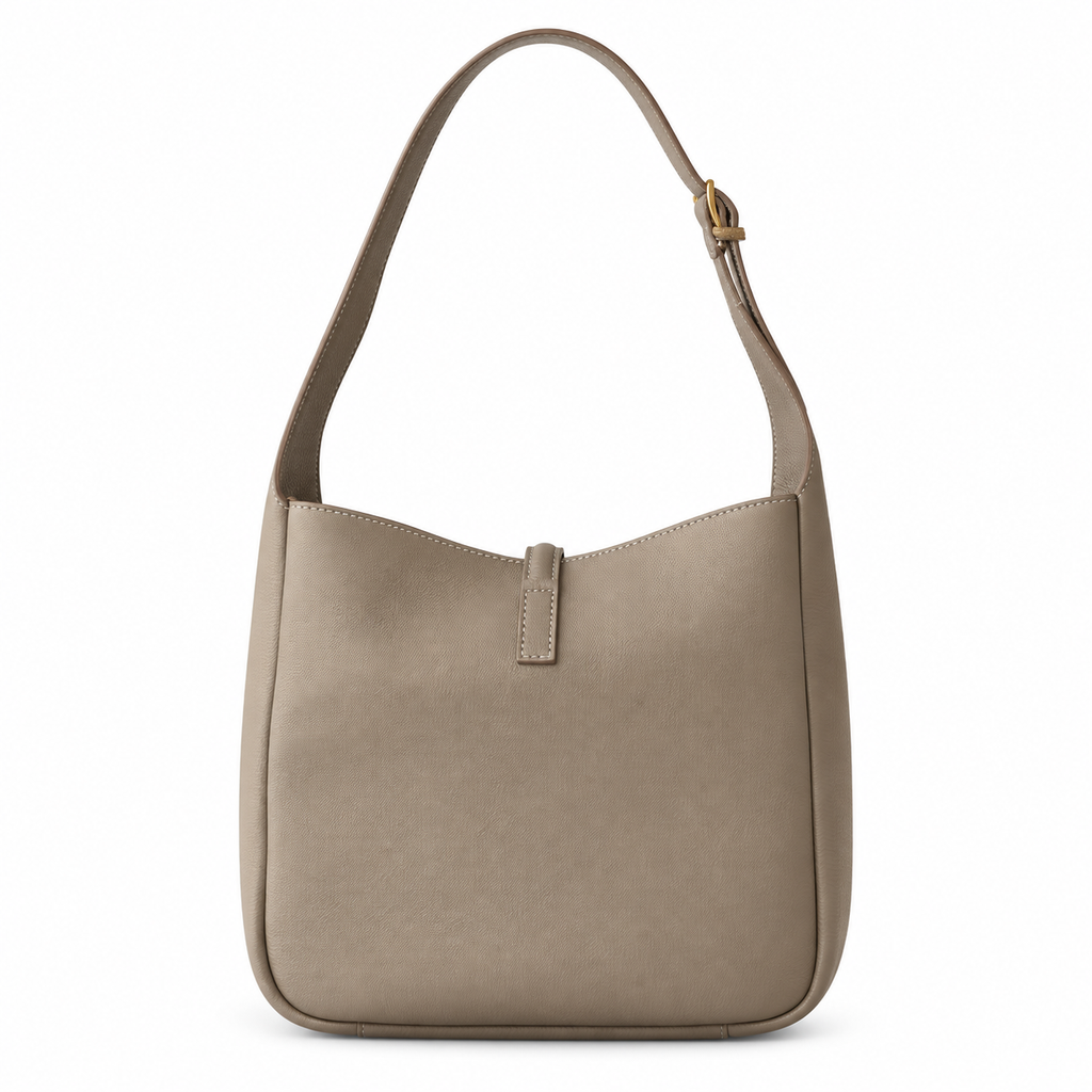 Saint Laurent YSL Le 5 à 7 Hobo – Taupe Gold