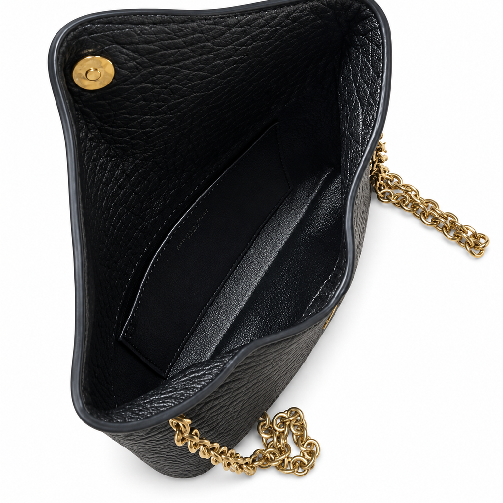 YSL Saint Laurent Envelope Mini Chain Crossbody Black