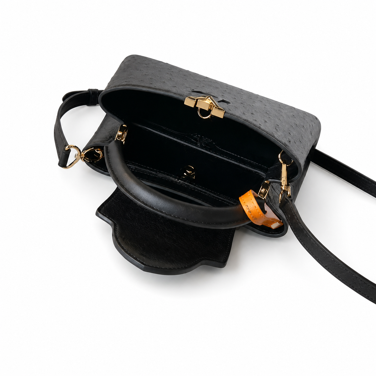 Louis Vuitton Capucines BB – Black Ostrich Leather