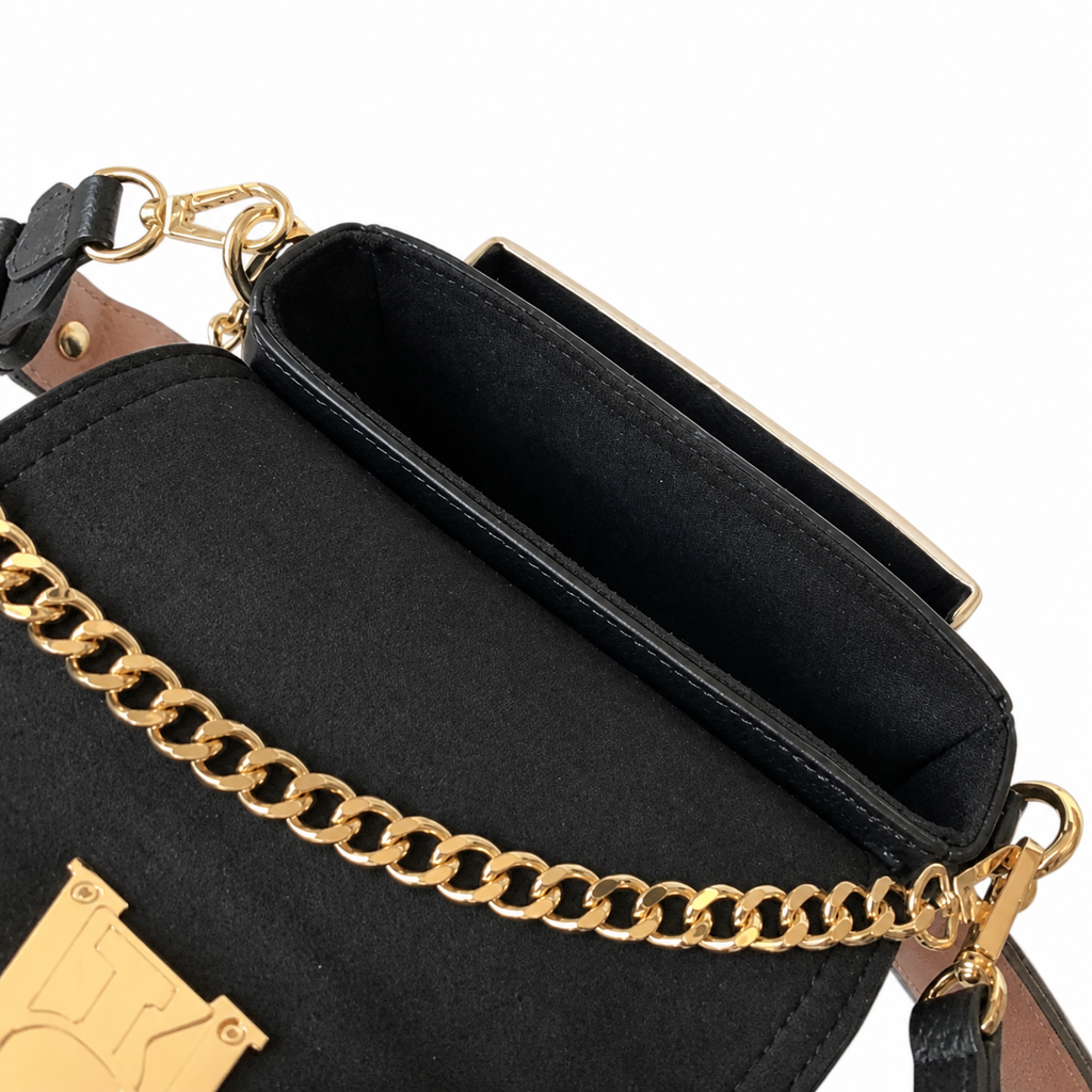 Louis Vuitton Lock Me Tender – Black Cream Bicolor Chain