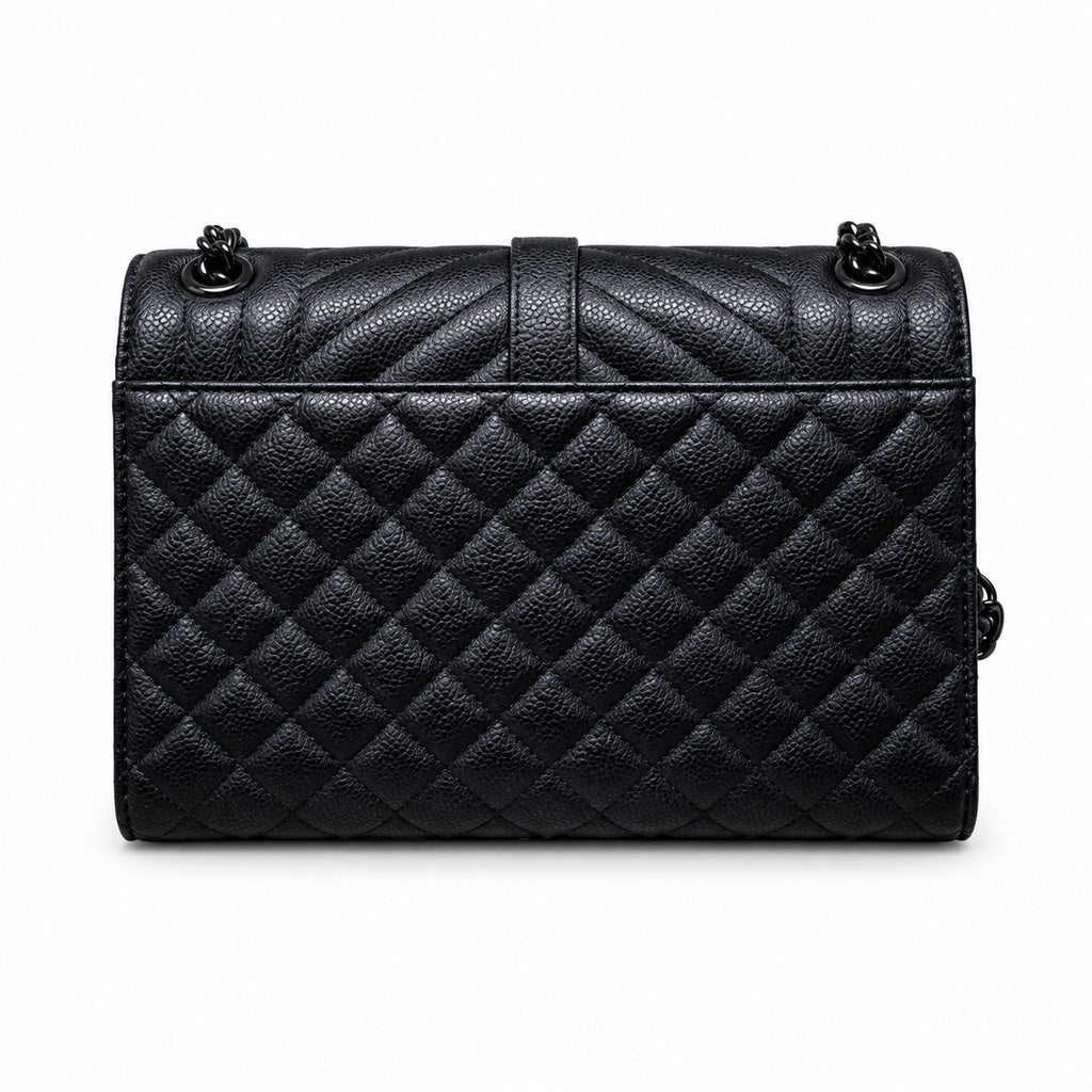 Saint Laurent YSL Envelope Medium – Black on Black