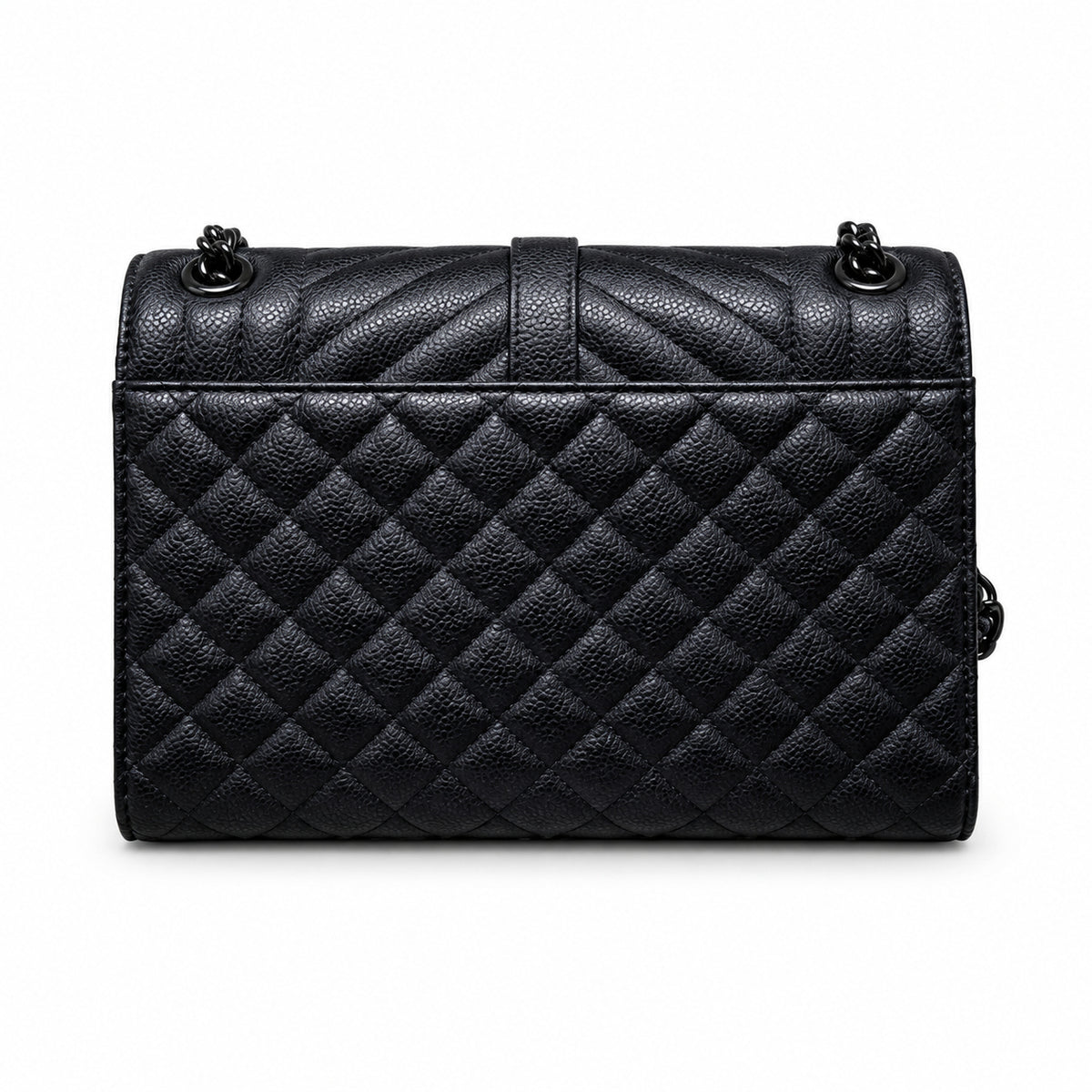 Saint Laurent YSL Envelope Medium – Black on Black