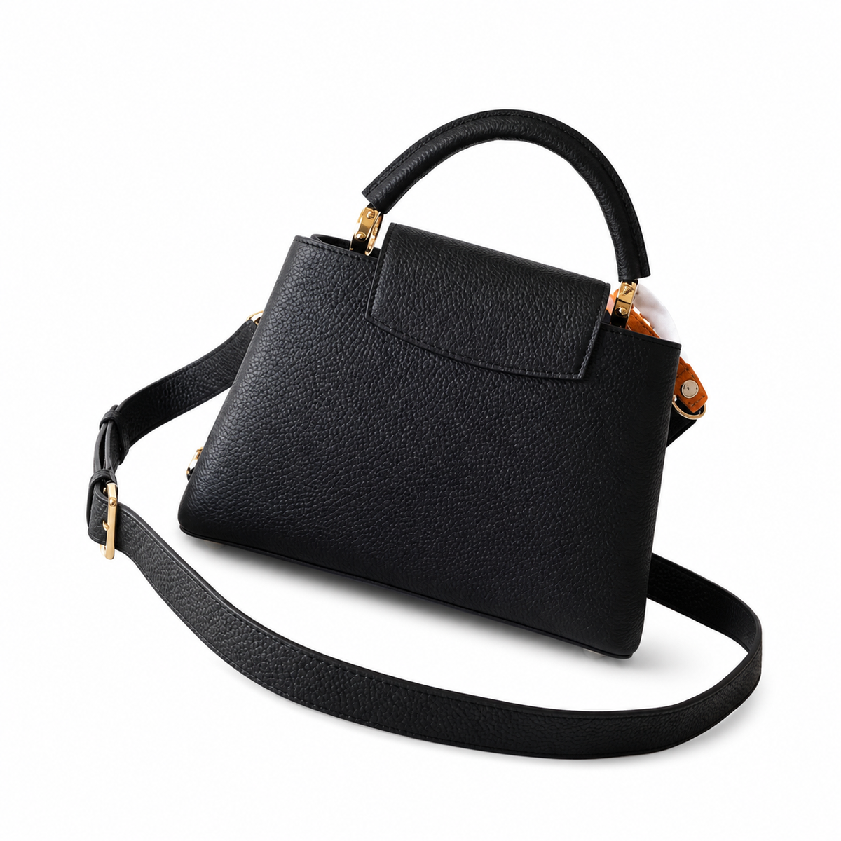 Louis Vuitton Capucines Mini Black Taurillon Leather Crossbody Bag